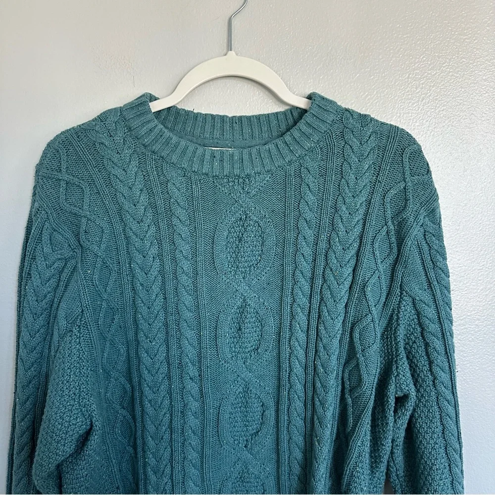LL Bean Men's Bean's Heritage Soft Cotton Fisherman Sweater Crewneck Medium